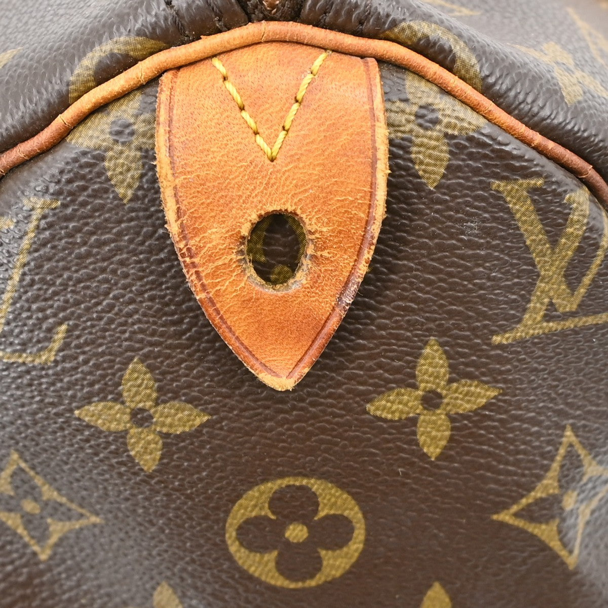 Louis Vuitton Speedy Handbag Monogram Canvas Brown Canvas Handbag (Pre-Owned)