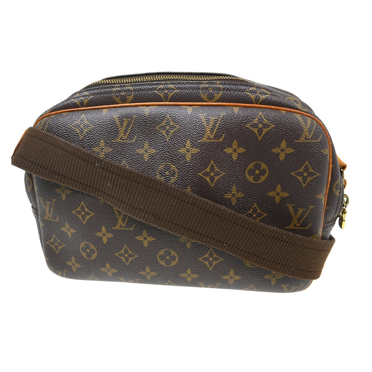 Louis Vuitton Reporter Bag Monogram Canvas Brown Canvas Shoulder Bag Bag (Pre-Owned)