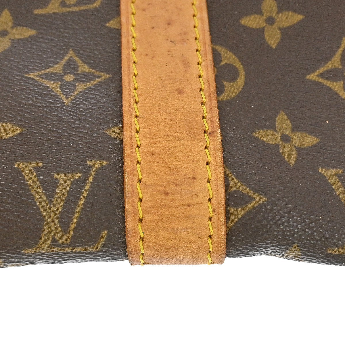 Louis Vuitton Keepall Bandouliere Bag Monogram Canvas Brown Canvas Travel Bag Bag (Pre-Owned)