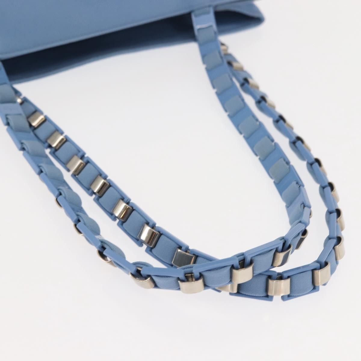 Salvatore Ferragamo Vala Tote Canvas Blue Canvas Tote Bag Bag (Pre-Owned)