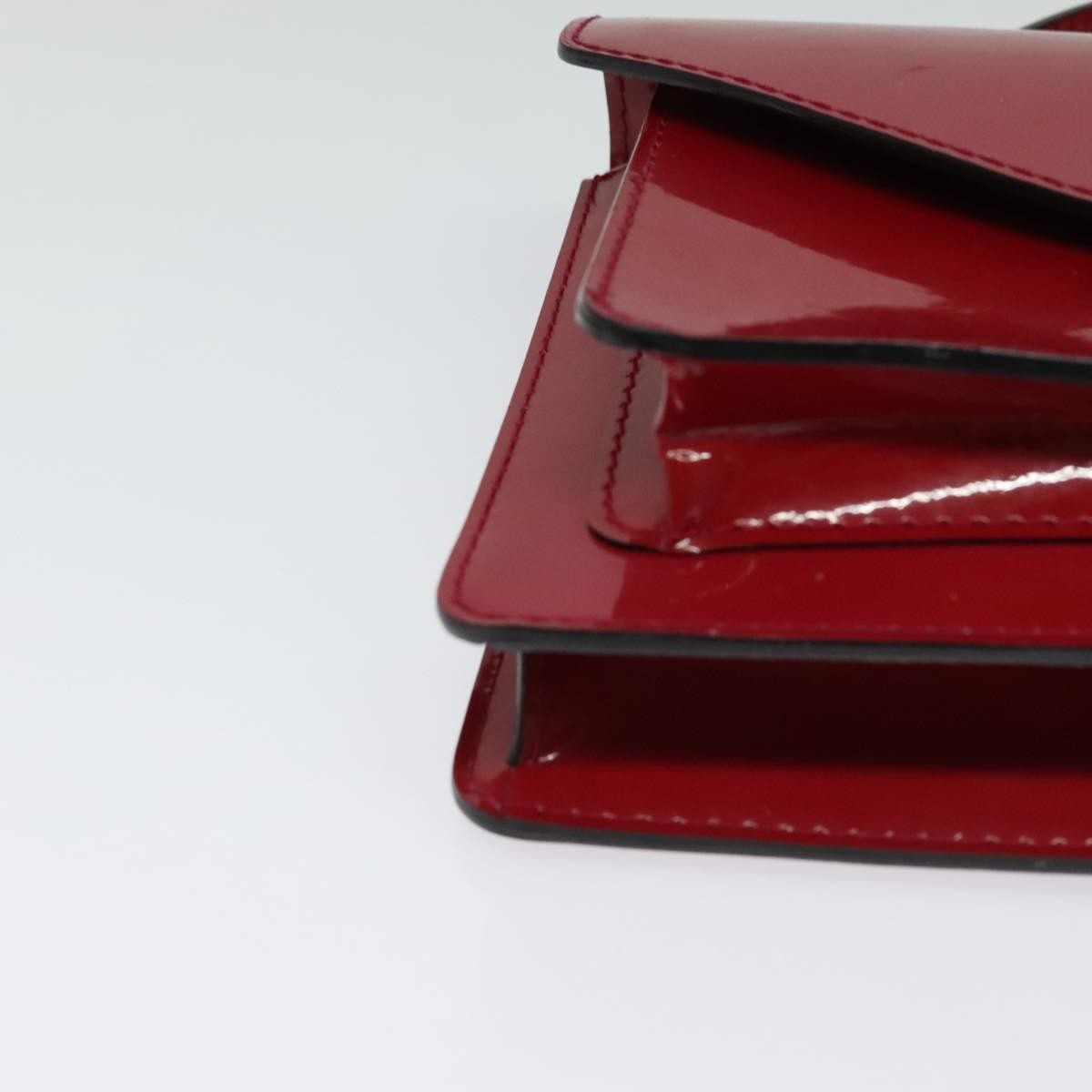 Louis Vuitton Monceau Handbag Vernis Burgundy Patent_Leather Bag (Pre-Owned)