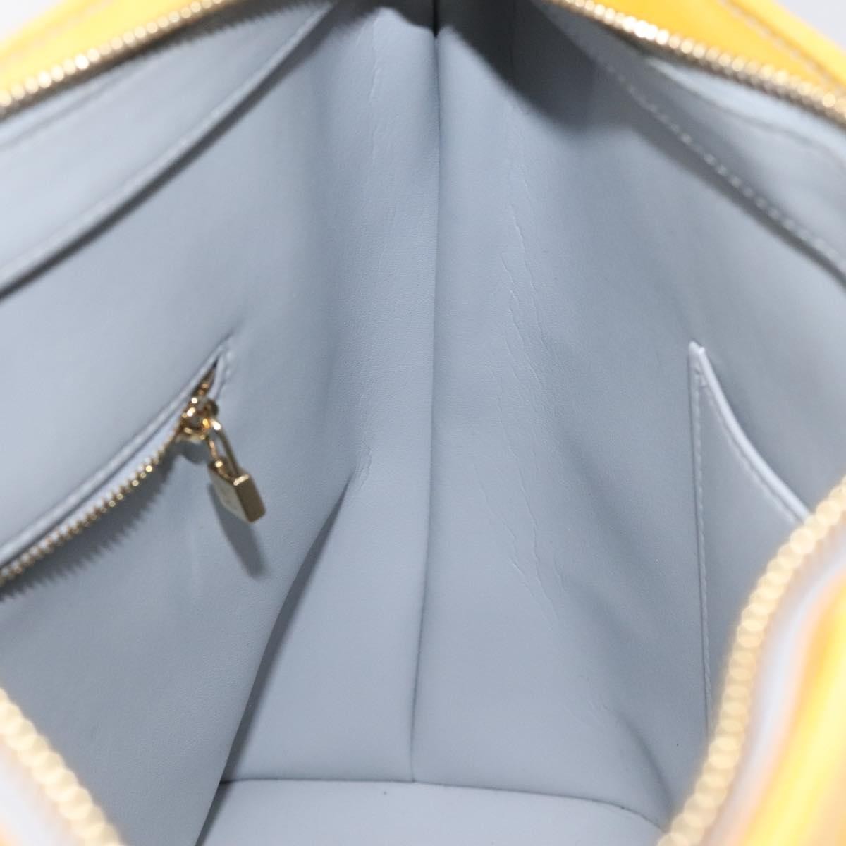 Louis Vuitton Houston Handbag Monogram Vernis Yellow Patent_Leather Handbag (Pre-Owned)