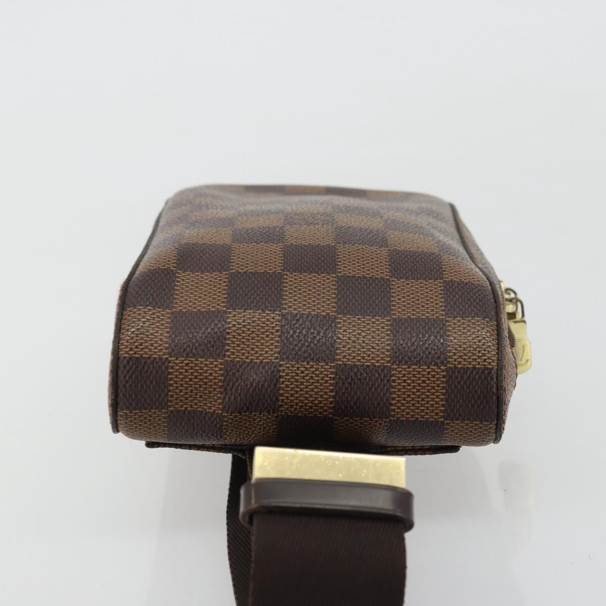 Louis Vuitton Geronimos Waist Bag Damier Brown Canvas Shoulder Bag Bag (Pre-Owned)