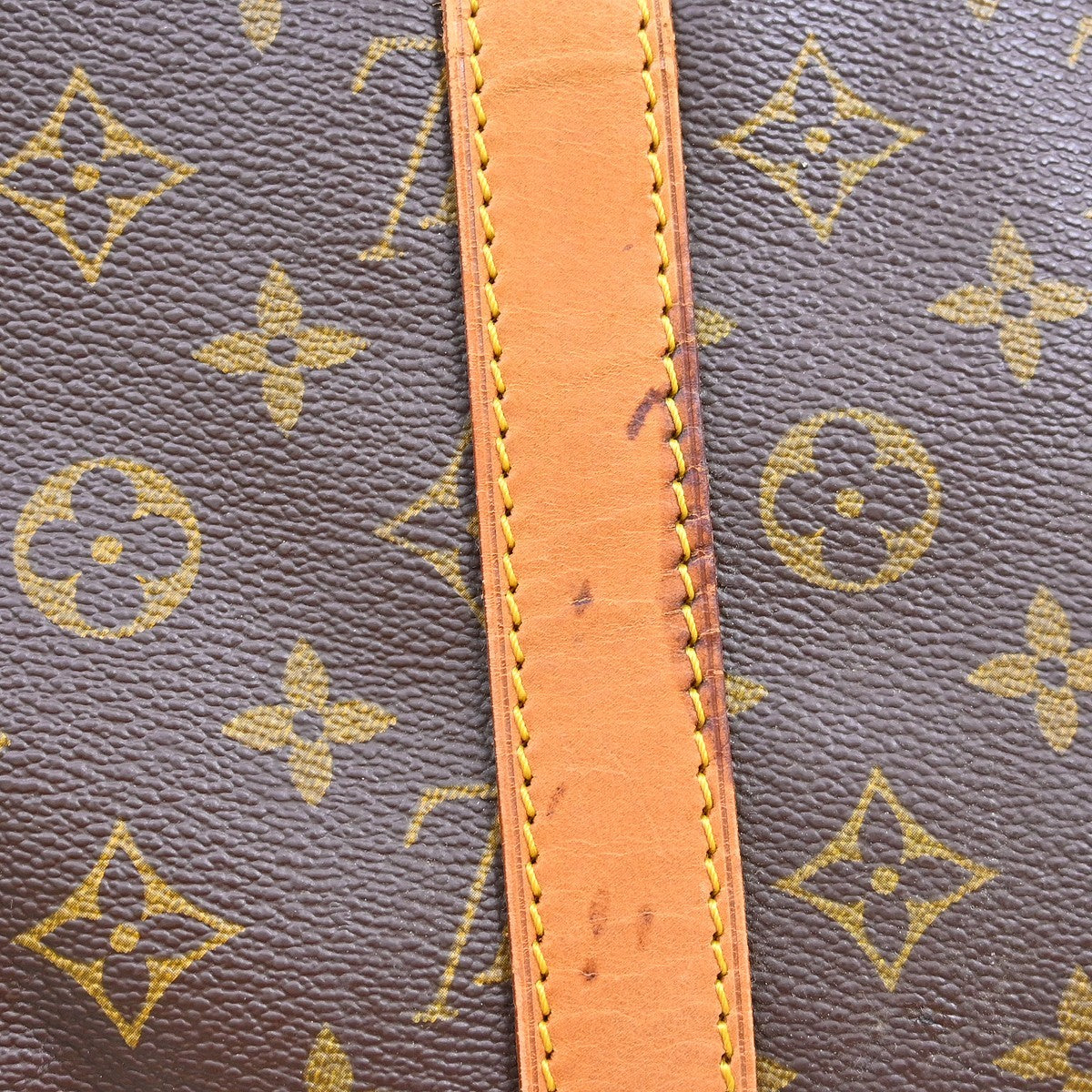 Louis Vuitton Keepall Bag Monogram Canvas Brown Canvas Travel Bag Bag (Pre-Owned)