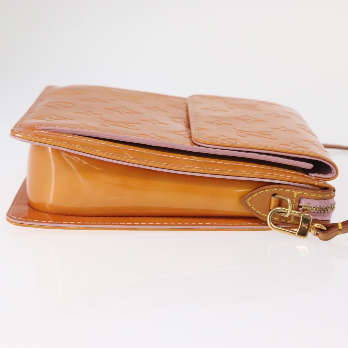 Louis Vuitton Mott Handbag Monogram Vernis Pink Patent_Leather Clutche & Pouche Bag (Pre-Owned)