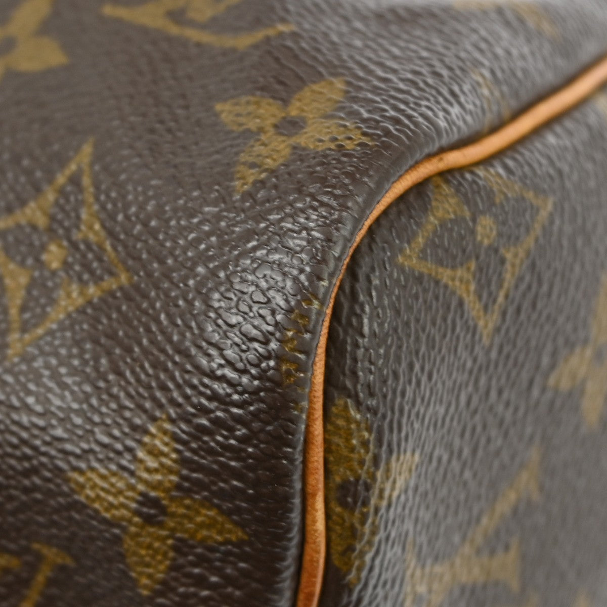 Louis Vuitton Speedy Handbag Monogram Canvas Brown Canvas Handbag (Pre-Owned)