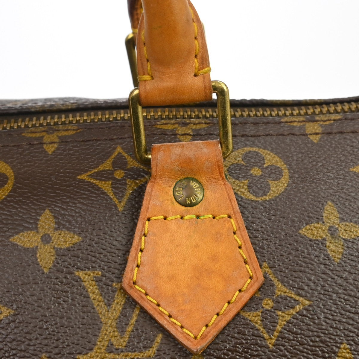 Louis Vuitton Speedy Handbag Monogram Canvas Brown Canvas Handbag (Pre-Owned)