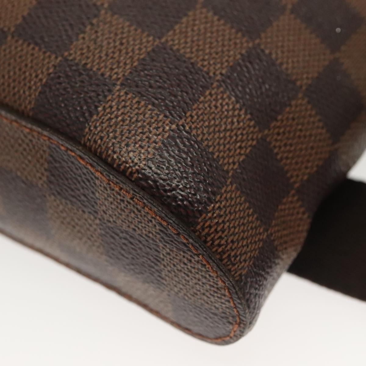 Louis Vuitton Geronimos Waist Bag Damier Brown Canvas Clutche & Pouche Bag (Pre-Owned)