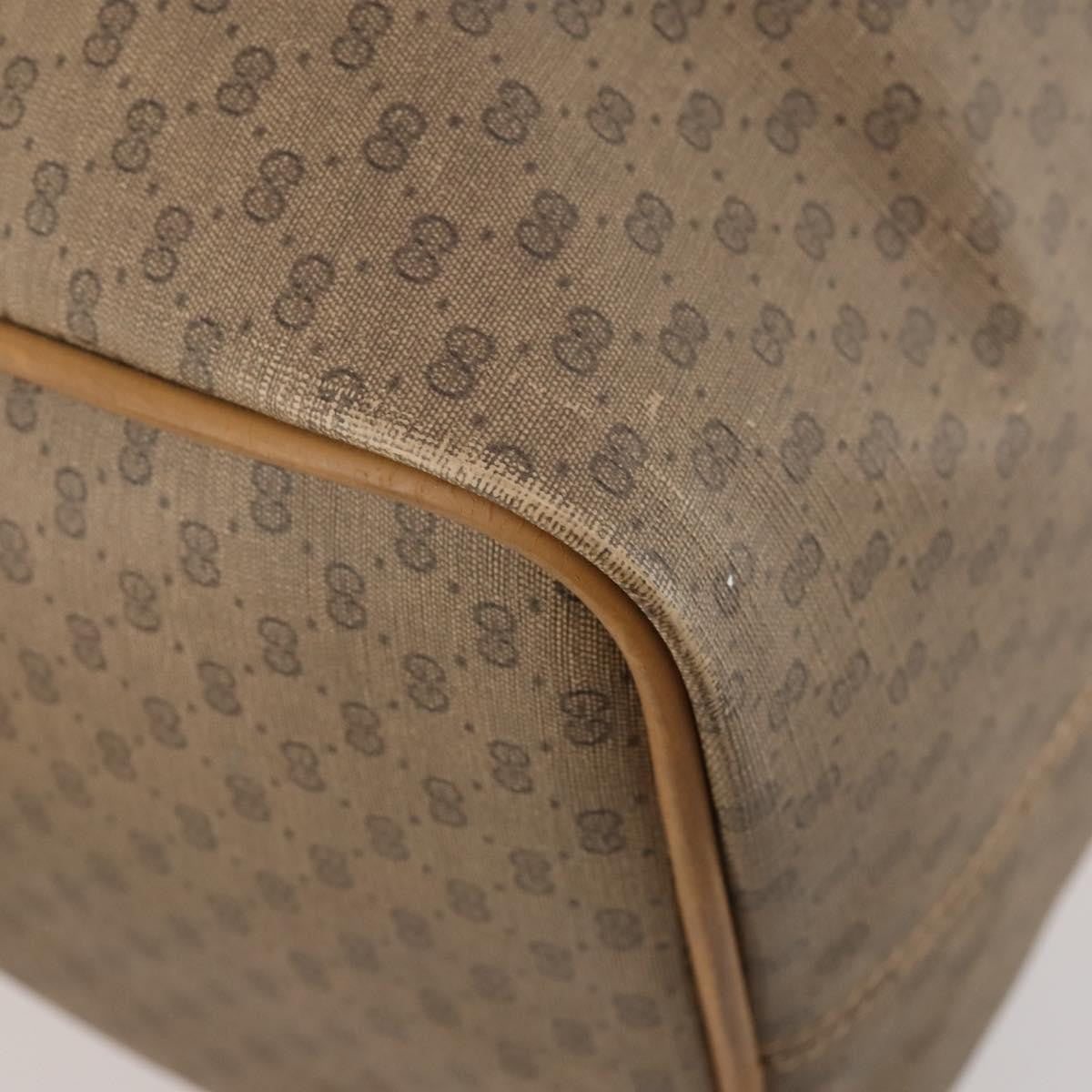 Gucci Vintage Travel Bag Gg Canvas Beige Pvc Travel Bag Bag (Pre-Owned)