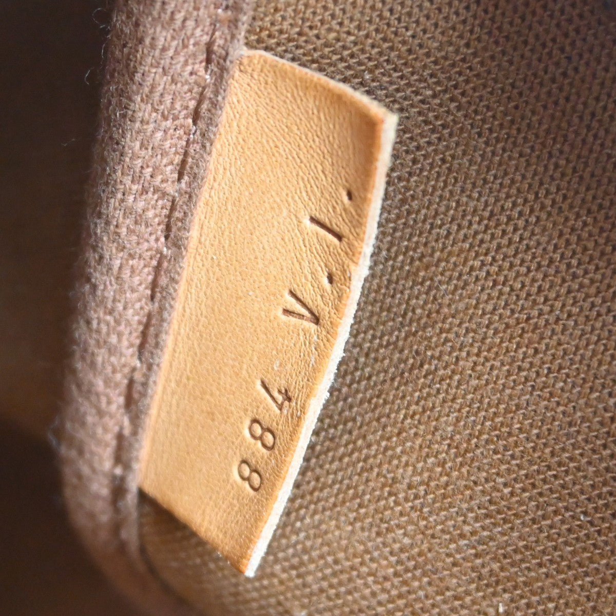 Louis Vuitton Saumur Handbag Monogram Canvas Brown Canvas Shoulder Bag Bag (Pre-Owned)