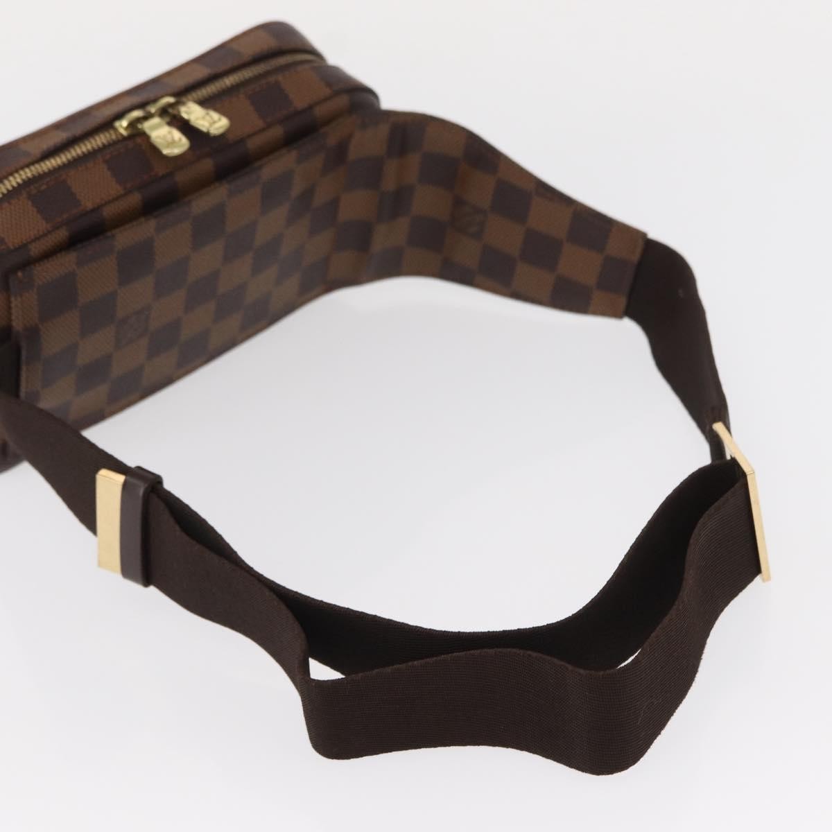 Louis Vuitton Geronimos Waist Bag Damier Brown Canvas Shoulder Bag Bag (Pre-Owned)