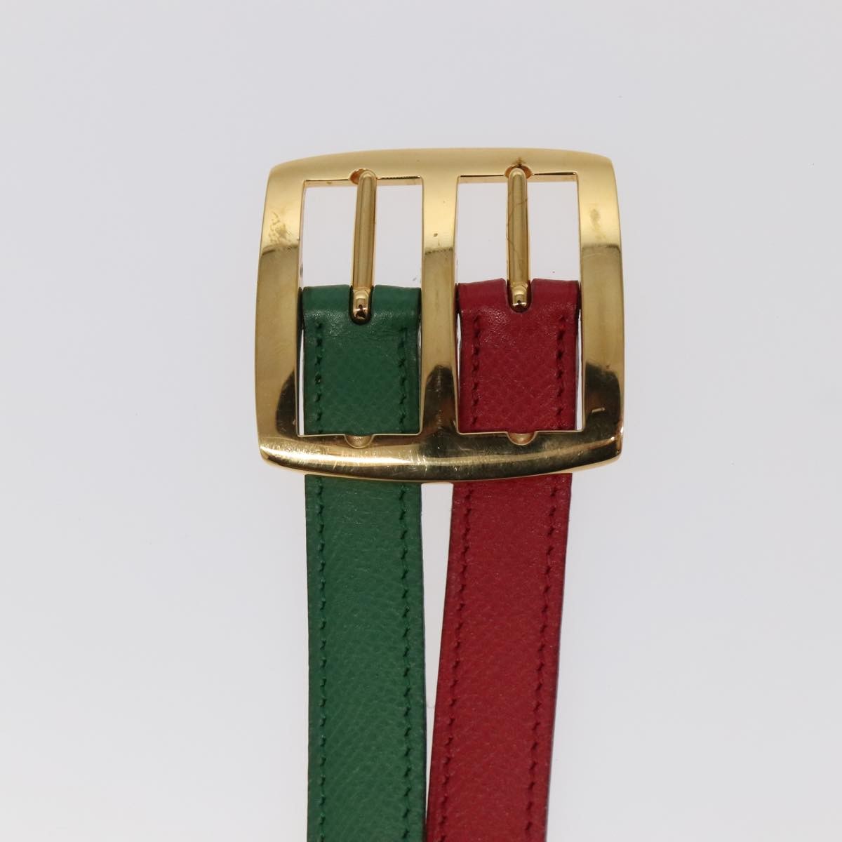 Hermes Double Hole Buckle Belt Metal And Leather Multicolour Leather Belts Accessory (Pre-Owned)