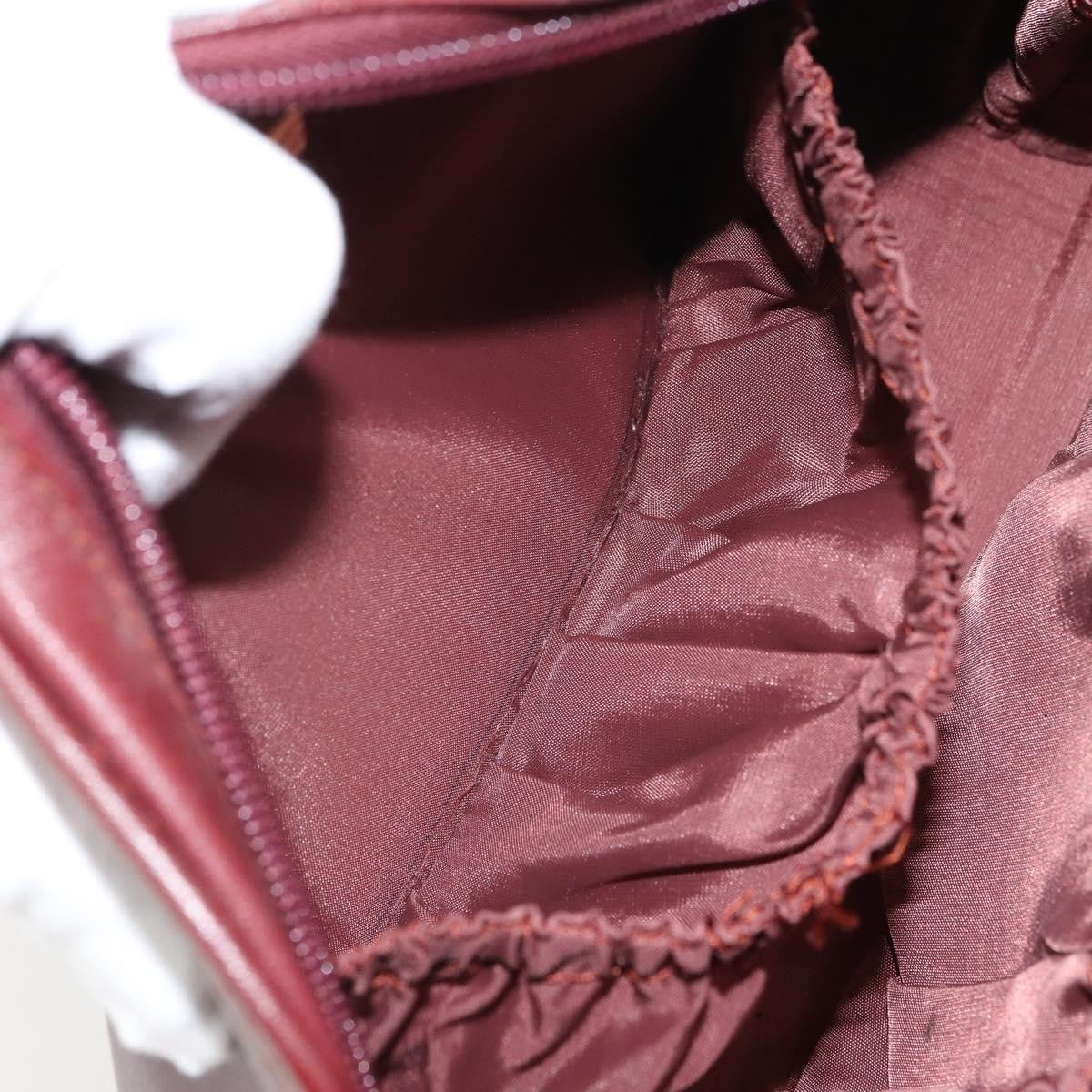 Cartier Must De Cartier Clutch Bag Leather Burgundy Leather Clutche & Pouche Bag (Pre-Owned)