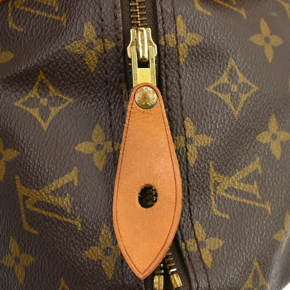 Louis Vuitton Speedy Handbag Monogram Canvas Brown Canvas Handbag (Pre-Owned)