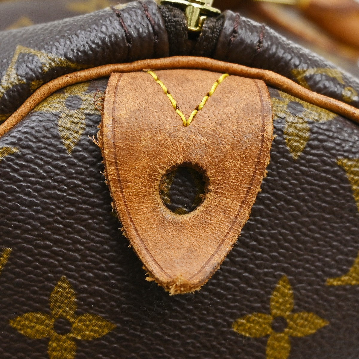 Louis Vuitton Speedy Handbag Monogram Canvas Brown Canvas Handbag (Pre-Owned)