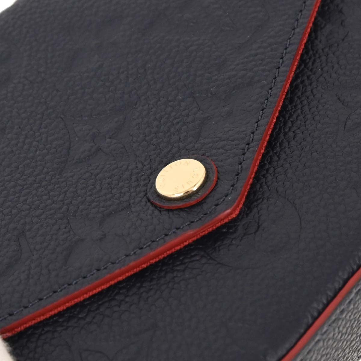 Louis Vuitton Felicie Pochette Monogram Empreinte Leather Navy Leather Clutche & Pouche Bag (Pre-Owned)