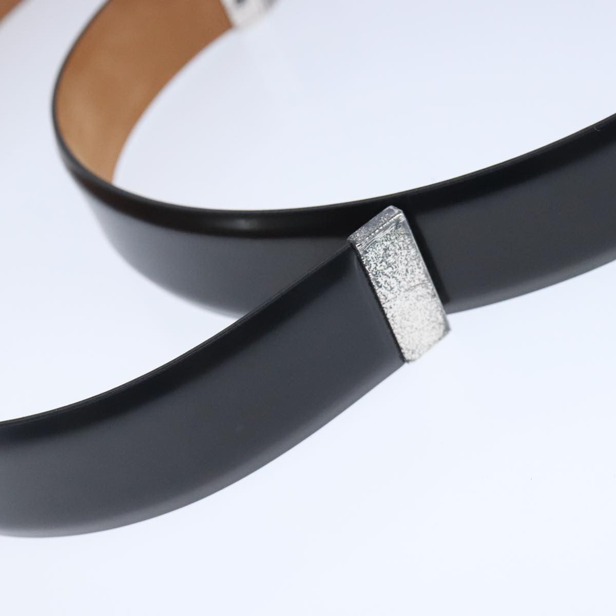 Louis Vuitton Carre Belt Leather Black Leather Belts Accessory (Pre-Owned)