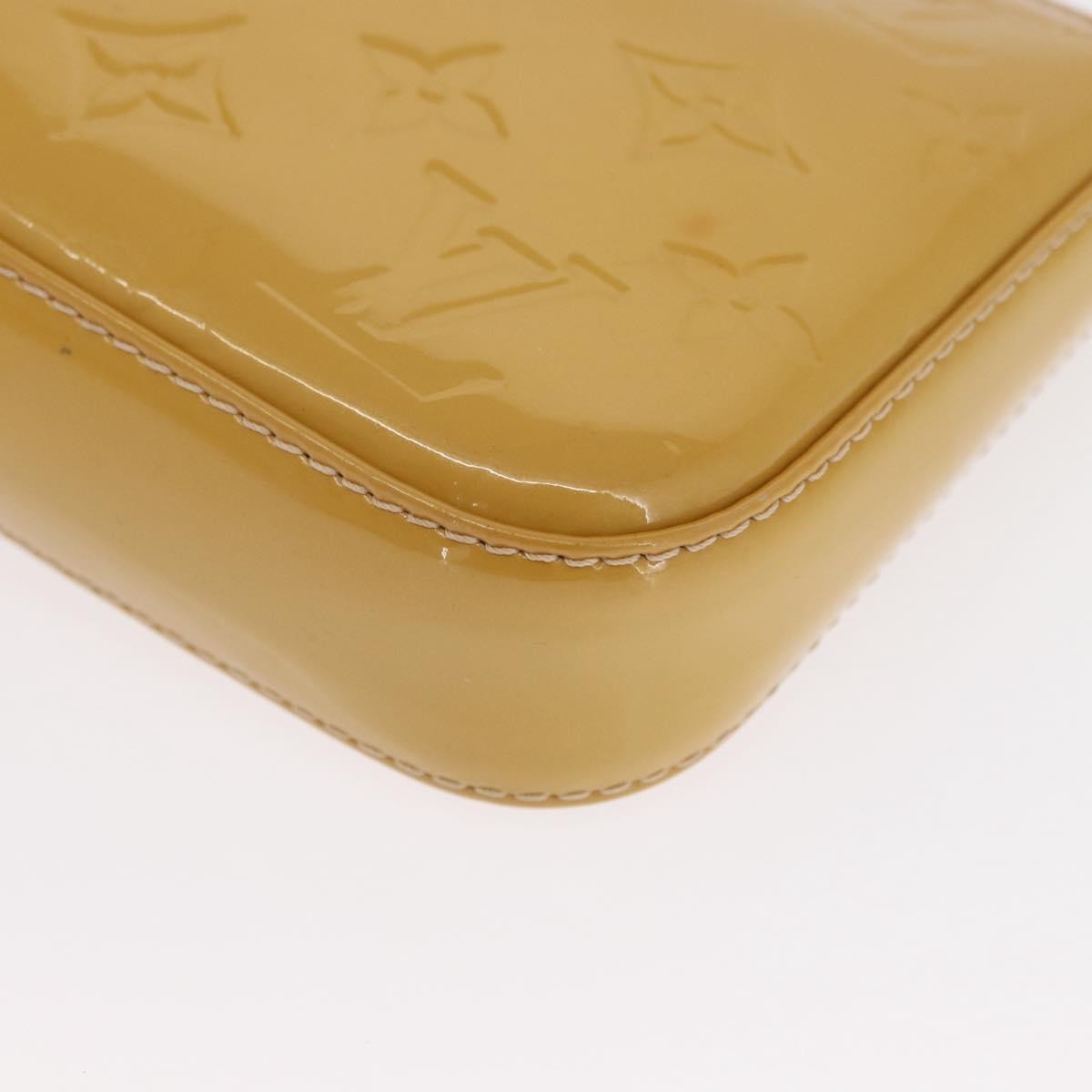 Louis Vuitton Pochette Accessoires Nm Monogram Vernis Yellow Patent_Leather Clutche & Pouche Bag (Pre-Owned)