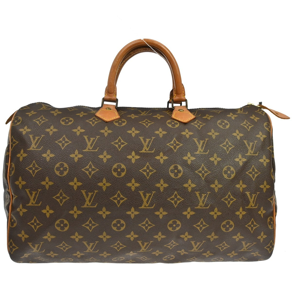 Louis Vuitton Speedy Handbag Monogram Canvas Brown Canvas Handbag (Pre-Owned)
