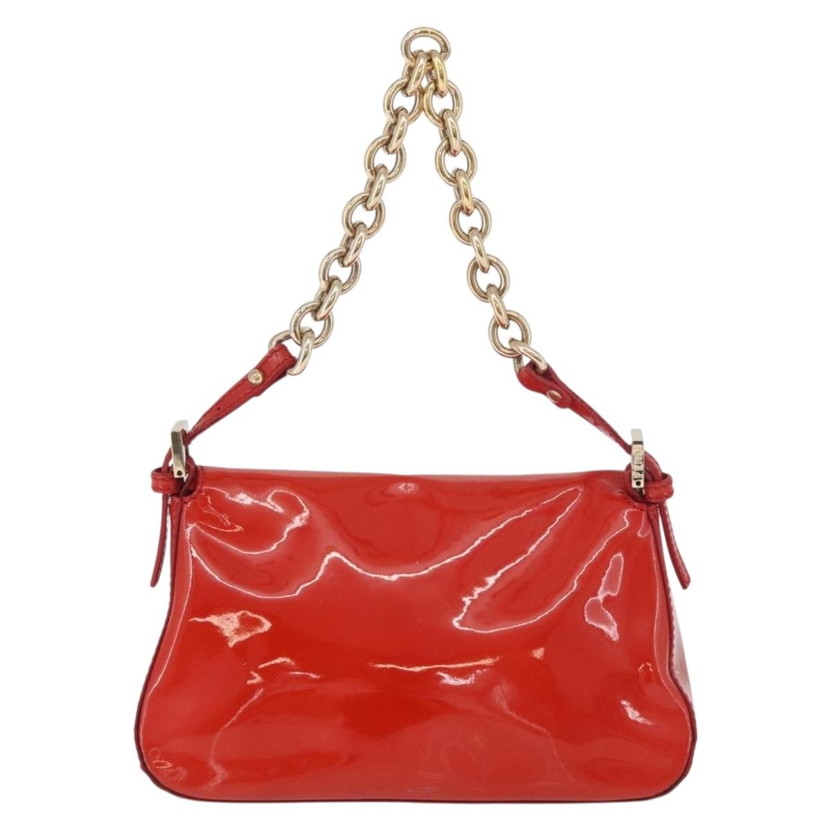 Fendi Forever Mama Bag Patent Red Patent_Leather Shoulder Bag Bag (Pre-Owned)