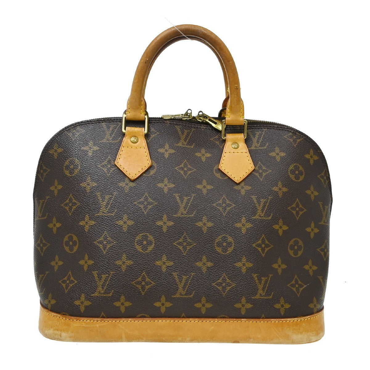 Louis Vuitton Alma Handbag Monogram Canvas Brown Canvas Handbag (Pre-Owned)