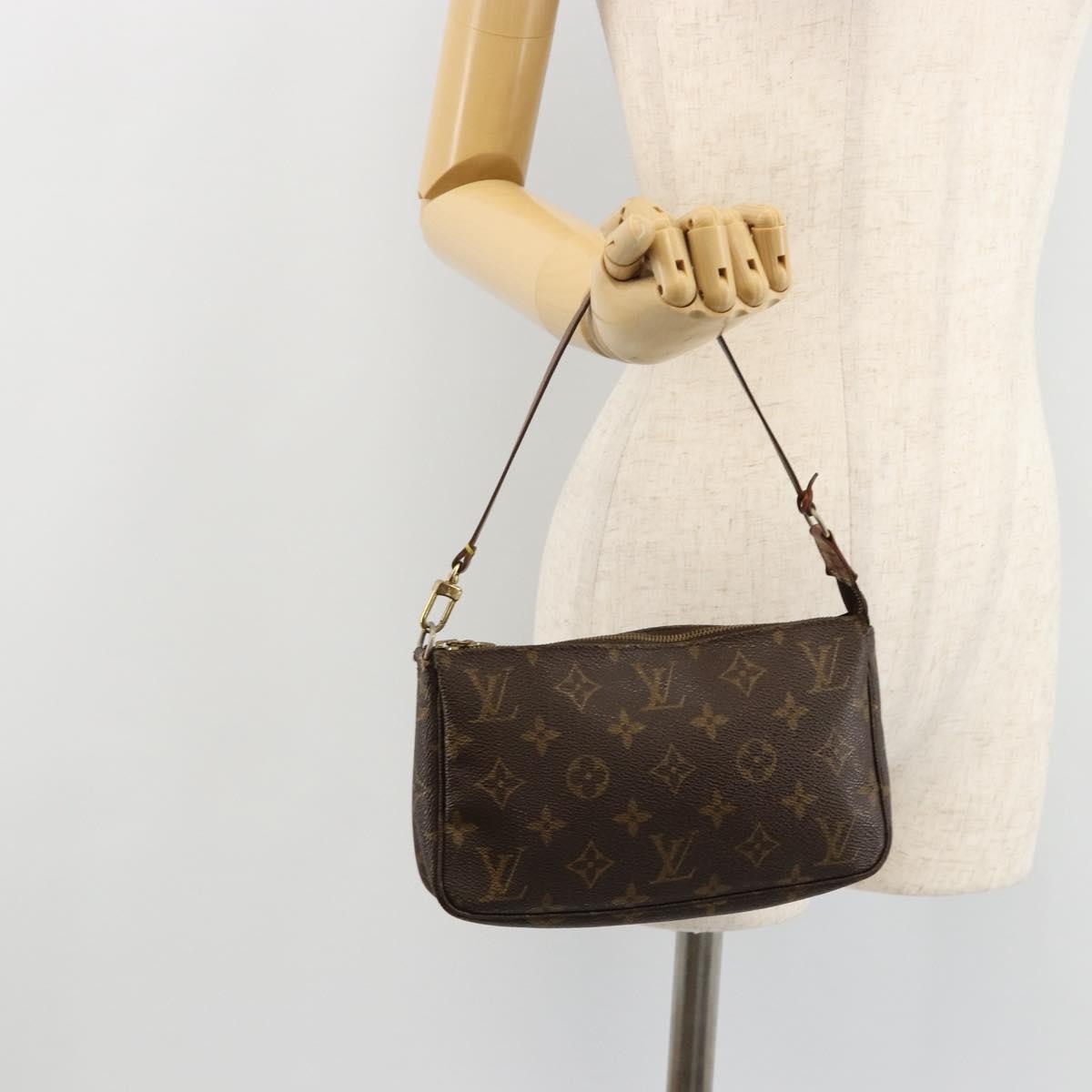Louis Vuitton Pochette Accessoires Nm Monogram Canvas Brown Canvas Clutche & Pouche Bag (Pre-Owned)