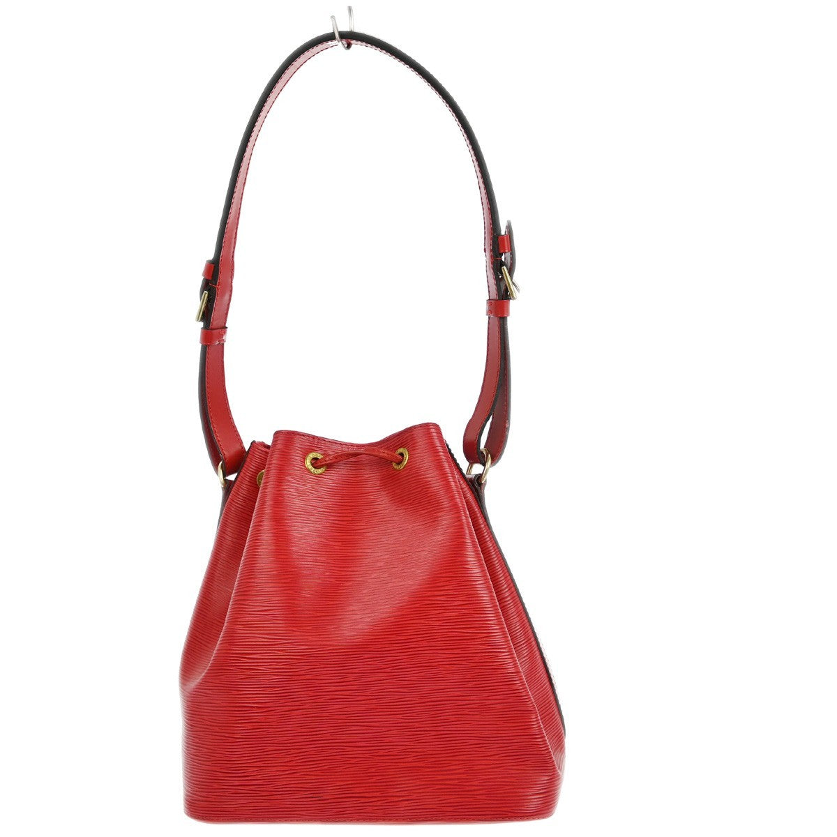 Louis Vuitton Petit Noe Handbag Epi Leather Red Leather Shoulder Bag Bag (Pre-Owned)