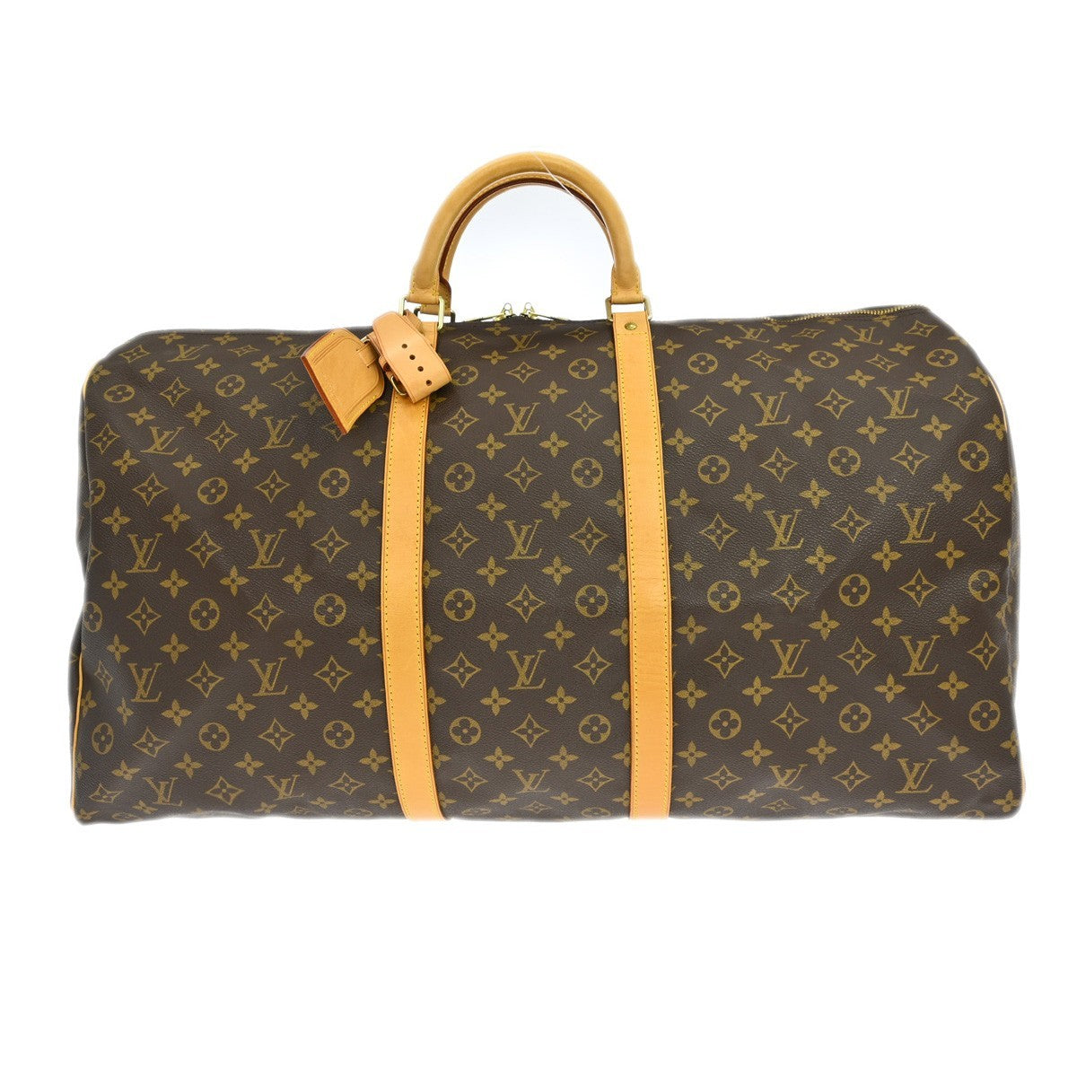 Louis Vuitton Keepall Bag Monogram Canvas Brown Canvas Travel Bag Bag (Pre-Owned)