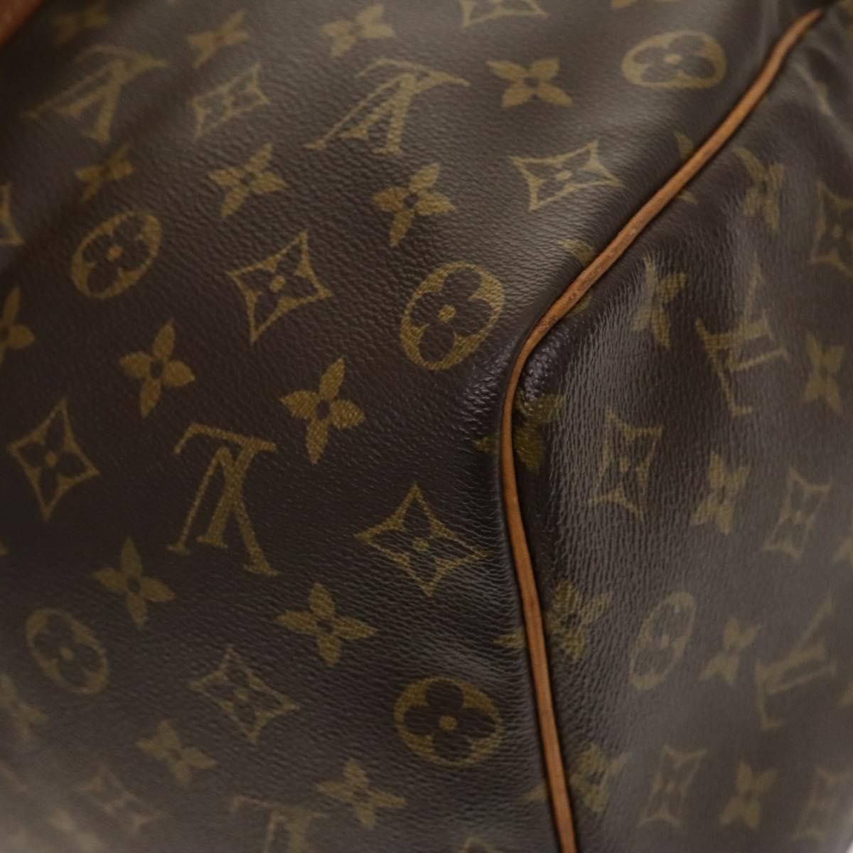Louis Vuitton Keepall Bag Monogram Canvas Brown Canvas Travel Bag Bag (Pre-Owned)