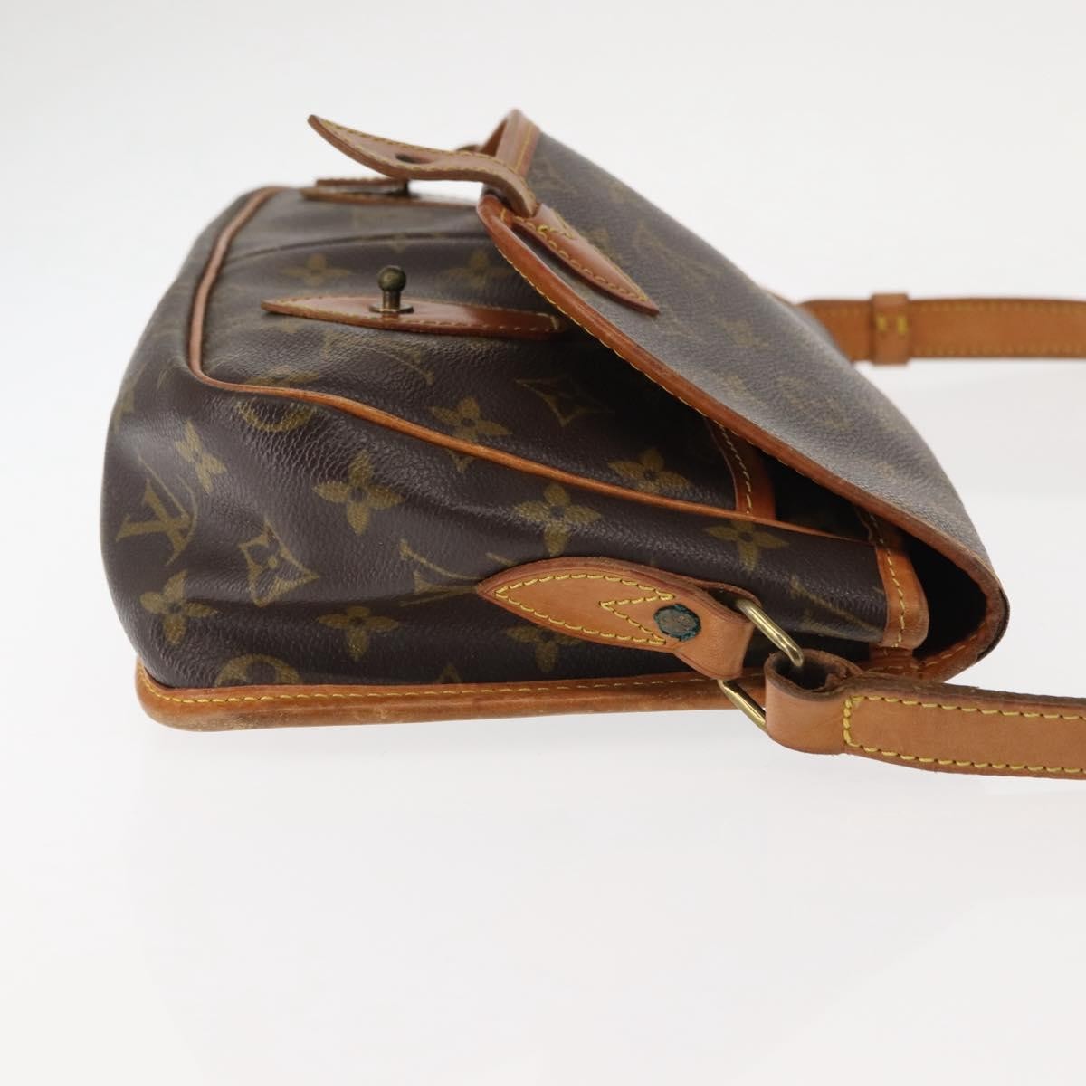 Louis Vuitton Sac Gibeciere Messenger Bag Monogram Canvas Brown Canvas Bag (Pre-Owned)