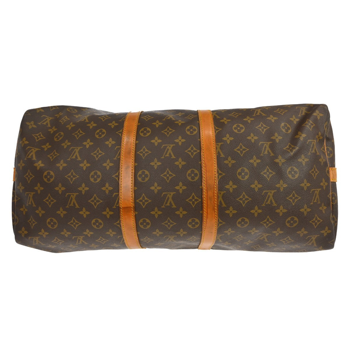 Louis Vuitton Keepall Bandouliere Bag Monogram Canvas Brown Canvas Travel Bag Bag (Pre-Owned)