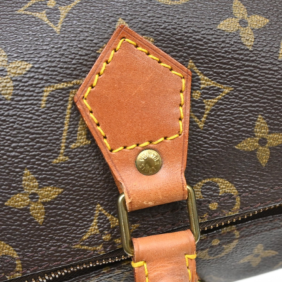 Louis Vuitton Speedy Handbag Monogram Canvas Brown Canvas Handbag (Pre-Owned)