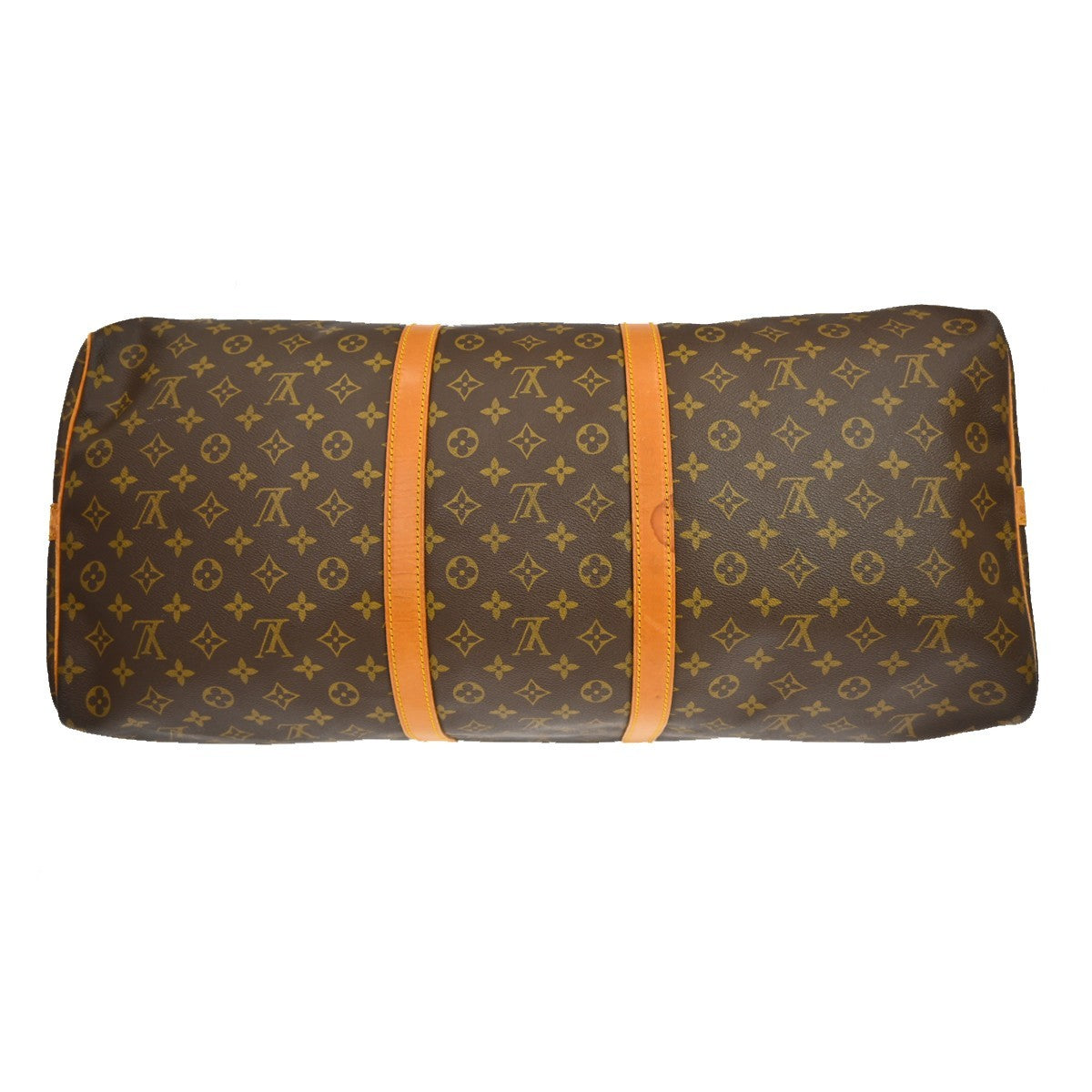 Louis Vuitton Keepall Bandouliere Bag Monogram Canvas Brown Canvas Travel Bag Bag (Pre-Owned)