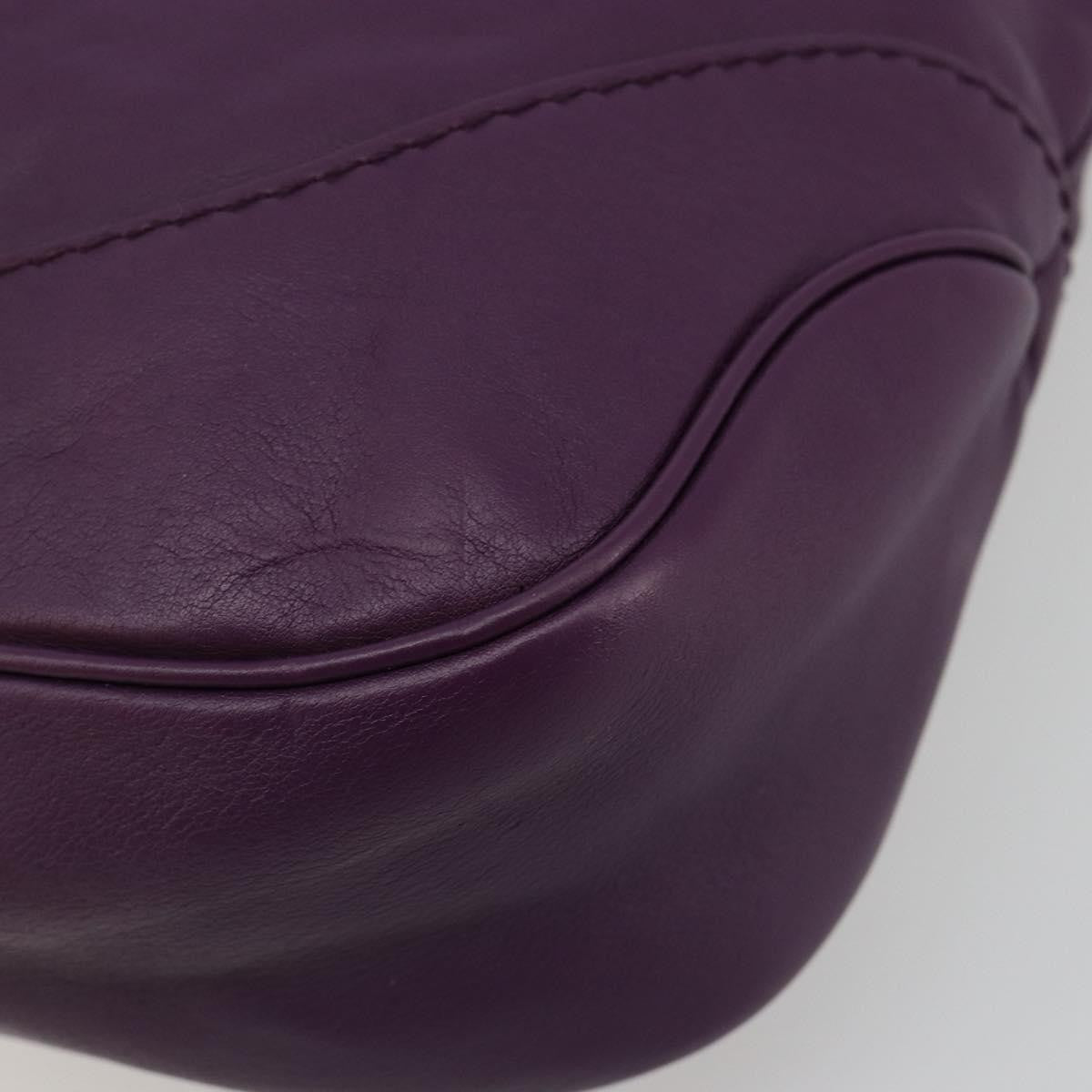 Gucci Jackie Original Shoulder Bag Leather Purple Leather Handbag (Pre-Owned)