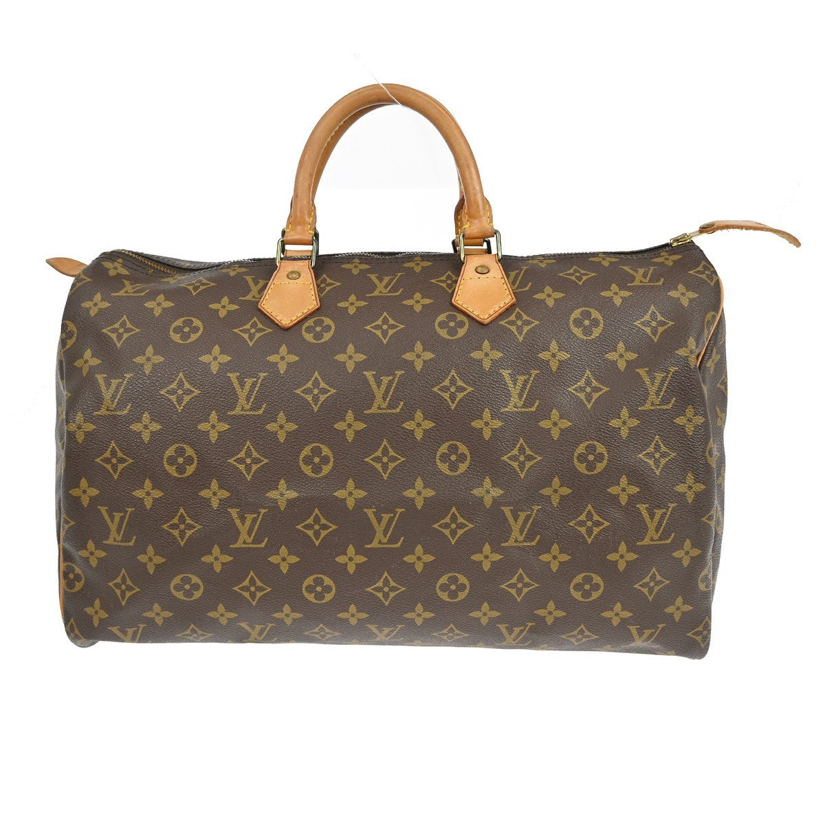 Louis Vuitton Speedy Handbag Monogram Canvas Brown Canvas Handbag (Pre-Owned)