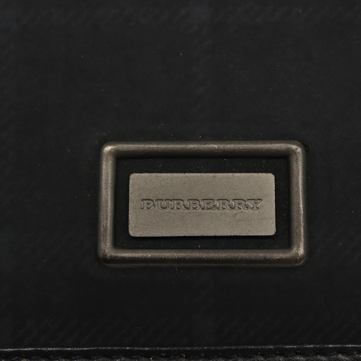 Burberry Nova Check Shoulder Bag Canvas Navy Canvas Shoulder Bag Bag (Pre-Owned)
