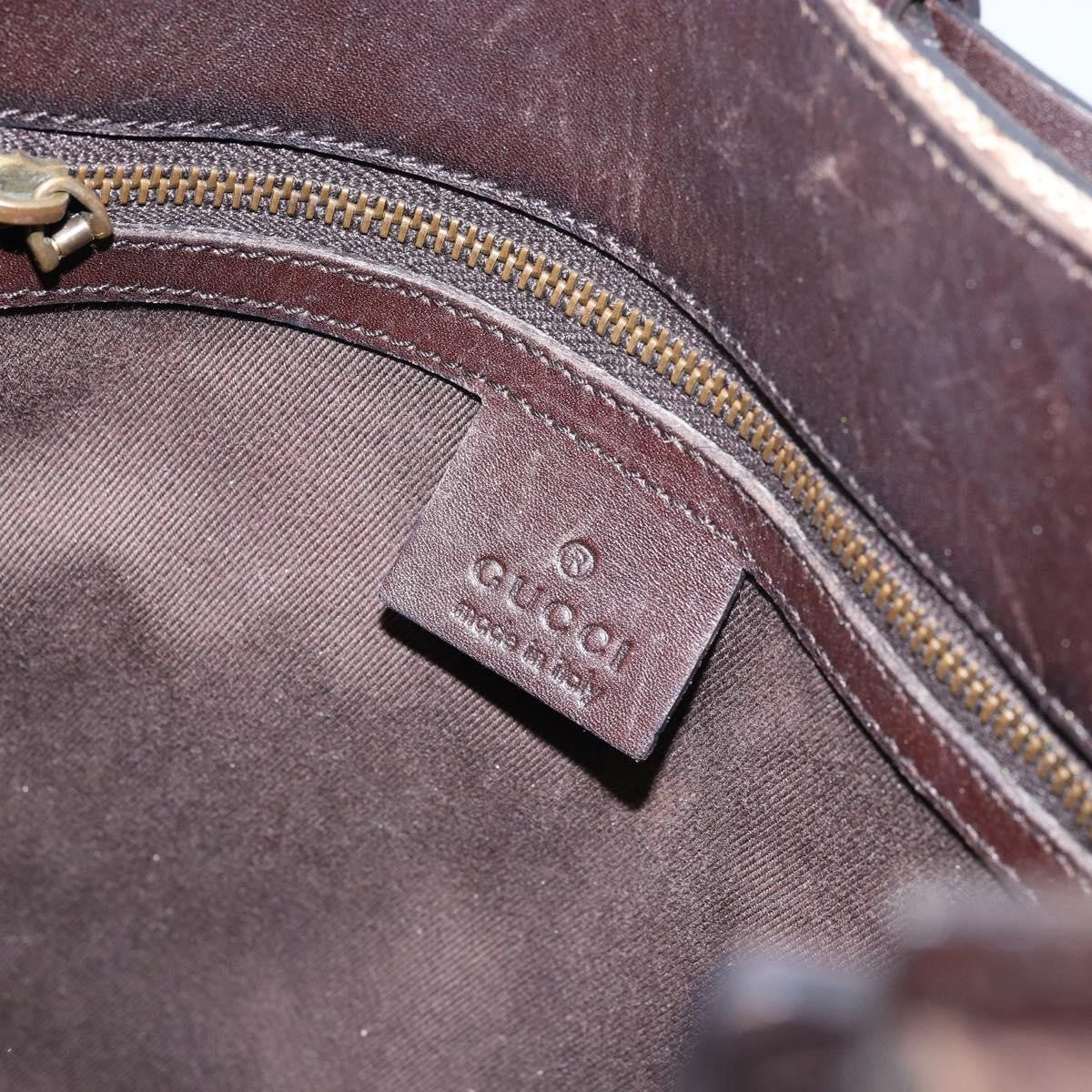 Gucci Belted Bucket Tote Gg Canvas With Leather Beige Canvas Tote Bag Bag (Pre-Owned)