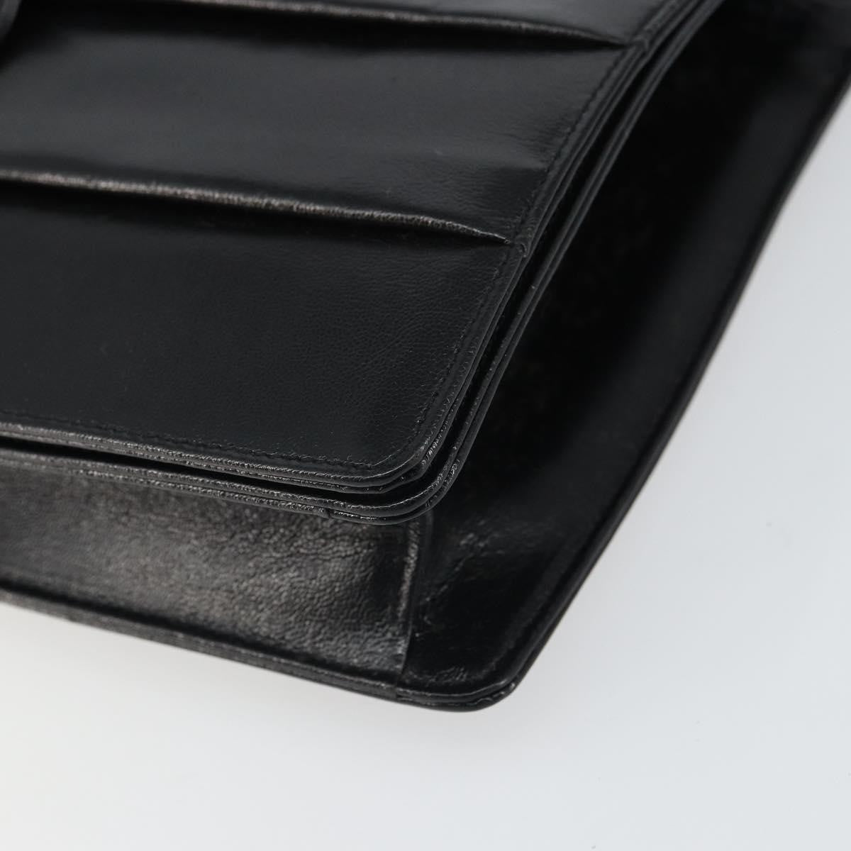 Valentino Garavani Bow Crossbody Bag Leather Black Leather Shoulder Bag Bag (Pre-Owned)