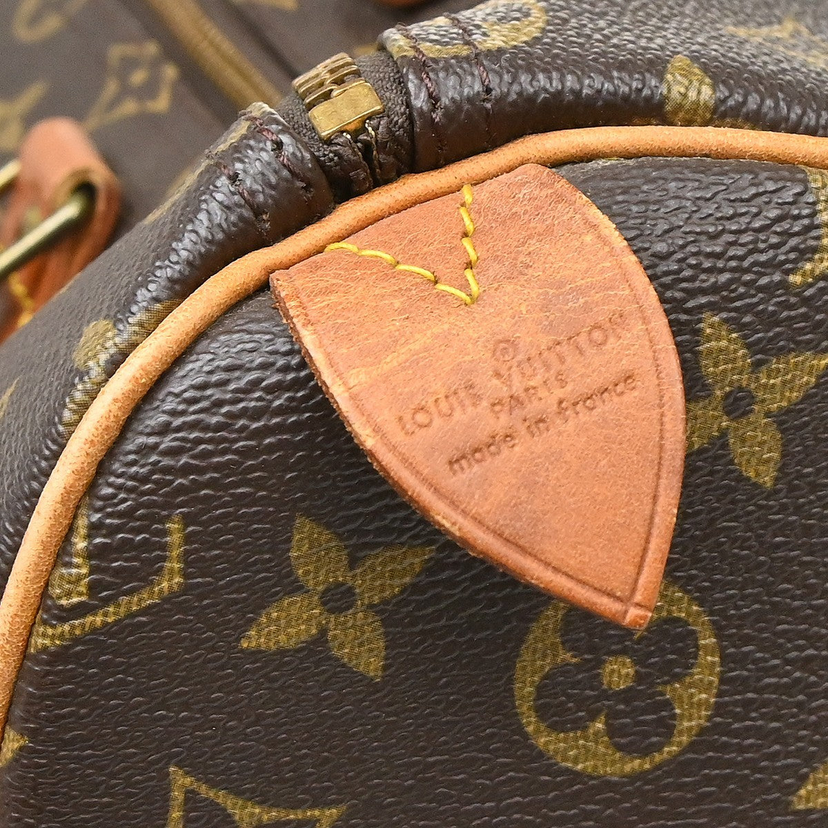 Louis Vuitton Speedy Handbag Monogram Canvas Brown Canvas Handbag (Pre-Owned)