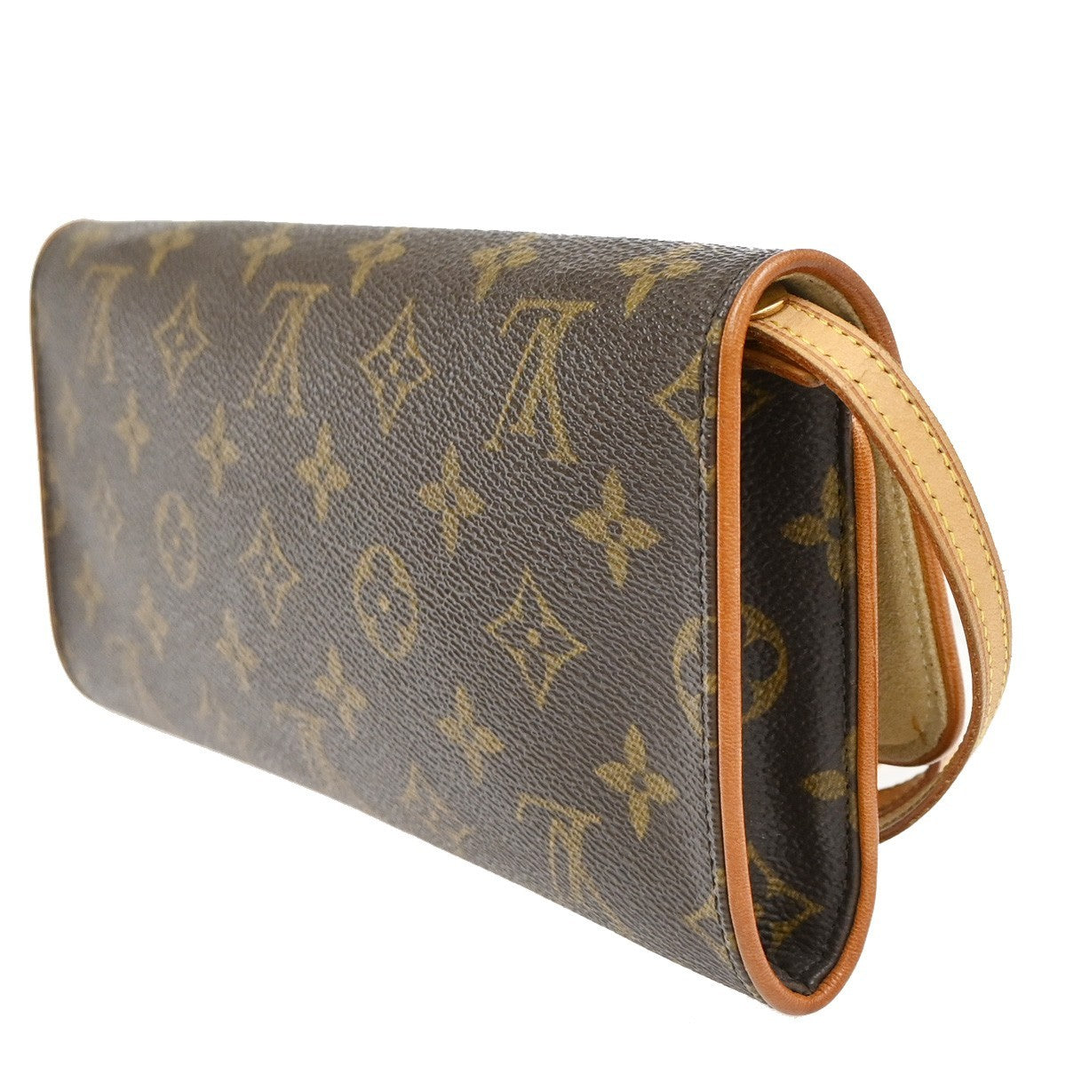 Louis Vuitton Twin Handbag Monogram Canvas Brown Canvas Clutche & Pouche Bag (Pre-Owned)