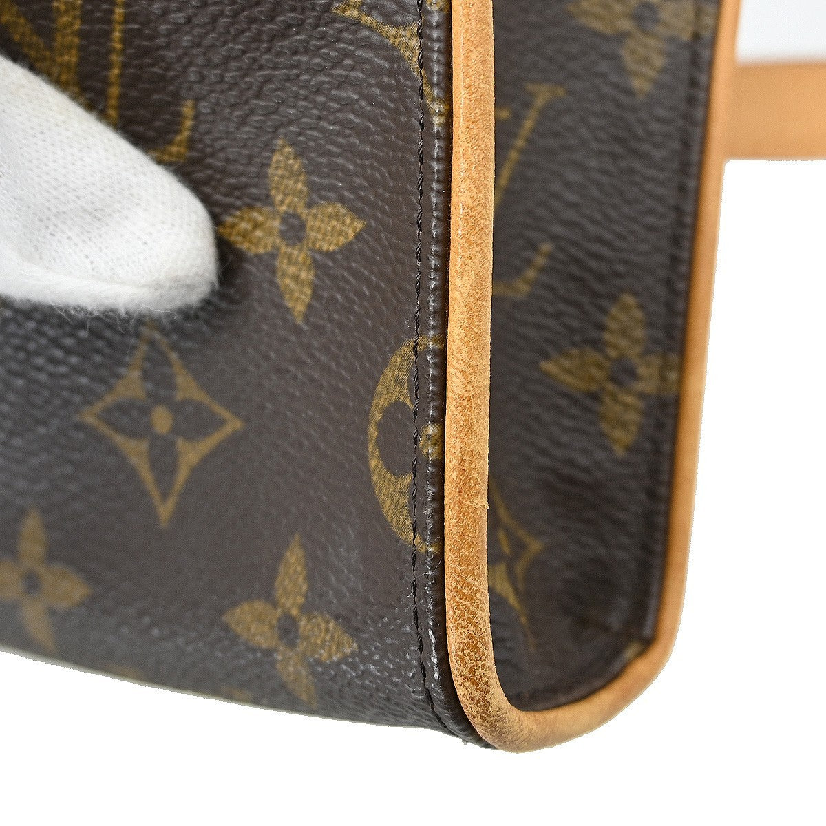 Louis Vuitton Florentine Waist Bag Monogram Canvas Brown Canvas Clutche & Pouche Bag (Pre-Owned)