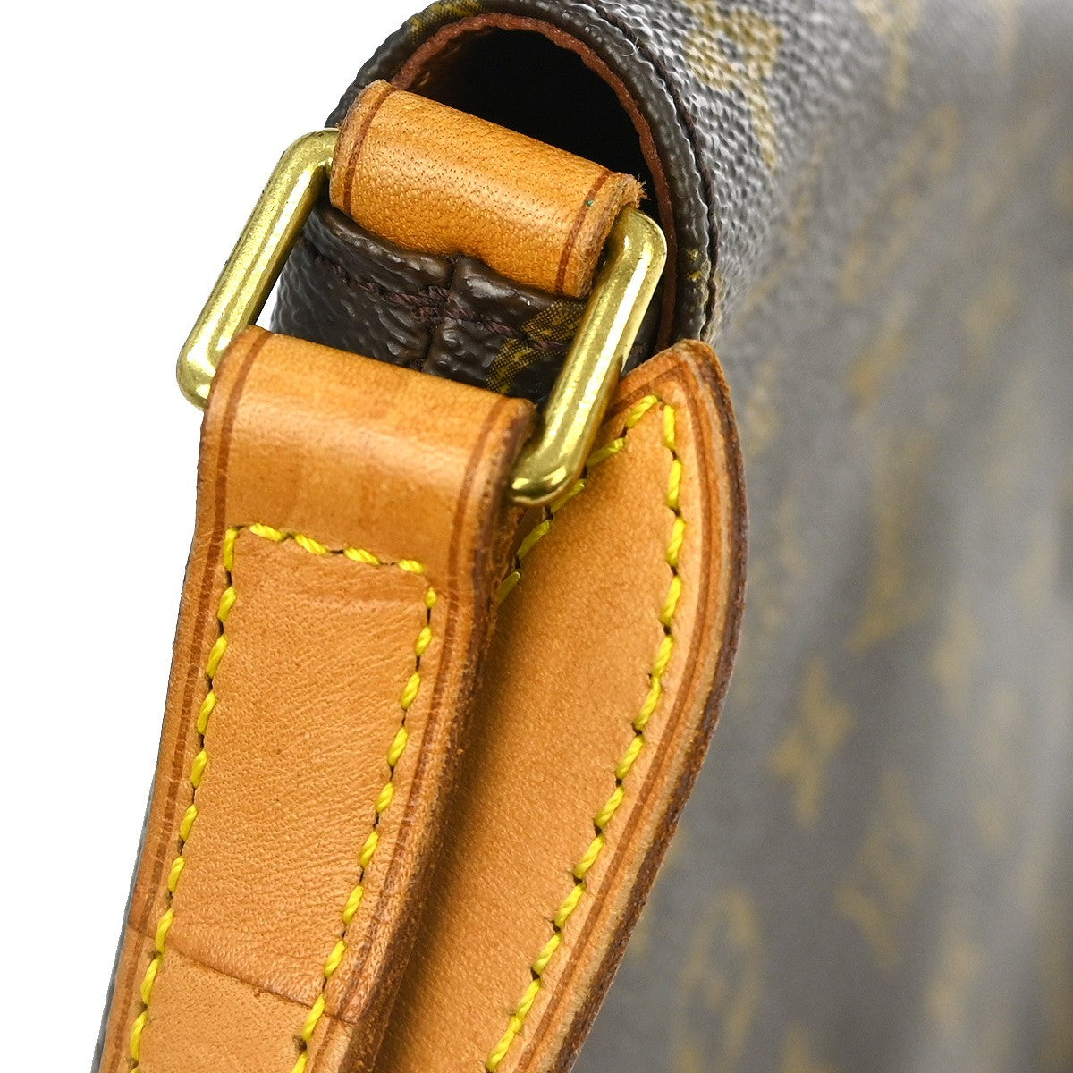 Louis Vuitton Musette Tango Handbag Monogram Canvas Brown Canvas Shoulder Bag Bag (Pre-Owned)