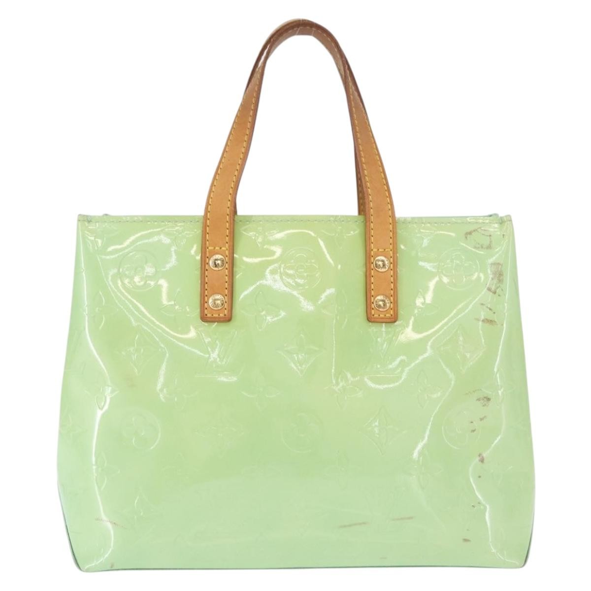 Louis Vuitton Reade Handbag Monogram Vernis Green Patent_Leather Tote Bag Bag (Pre-Owned)
