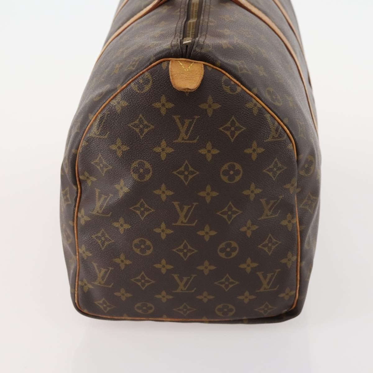 Louis Vuitton Keepall Bag Monogram Canvas Brown Canvas Travel Bag Bag (Pre-Owned)