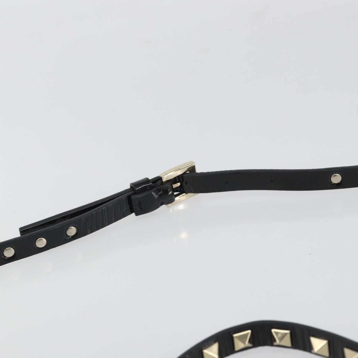 Valentino Garavani Rockstud Chain Camera Crossbody Bag Patent Leather Red Patent_Leather Clutche & Pouche Bag (Pre-Owned)
