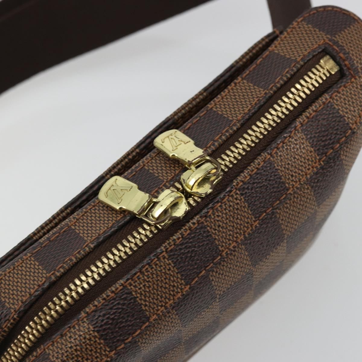 Louis Vuitton Geronimos Waist Bag Damier Brown Canvas Shoulder Bag Bag (Pre-Owned)