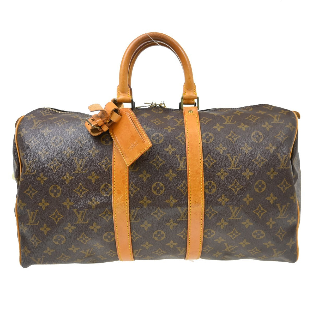 Louis Vuitton Keepall Bag Monogram Canvas Brown Canvas Travel Bag Bag (Pre-Owned)