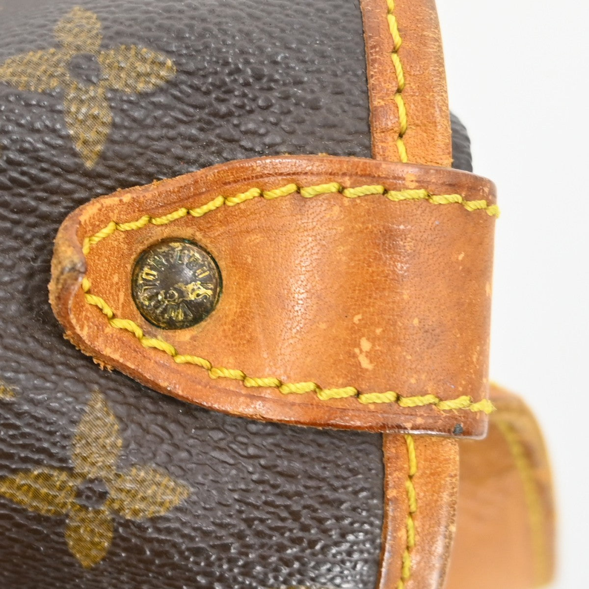 Louis Vuitton Saumur Handbag Monogram Canvas Brown Canvas Shoulder Bag Bag (Pre-Owned)