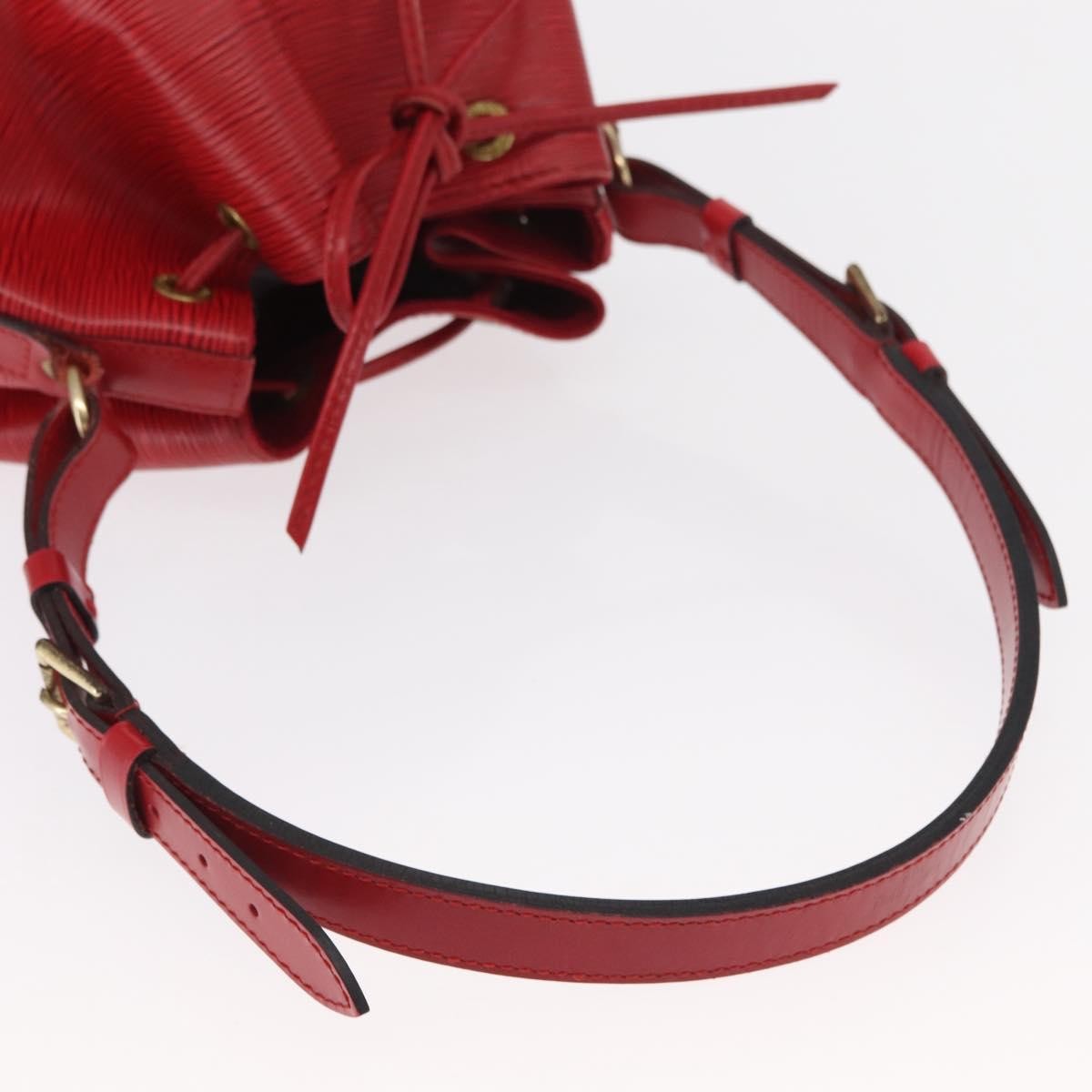 Louis Vuitton Petit Noe Nm Handbag Epi Leather Red Leather Shoulder Bag Bag (Pre-Owned)