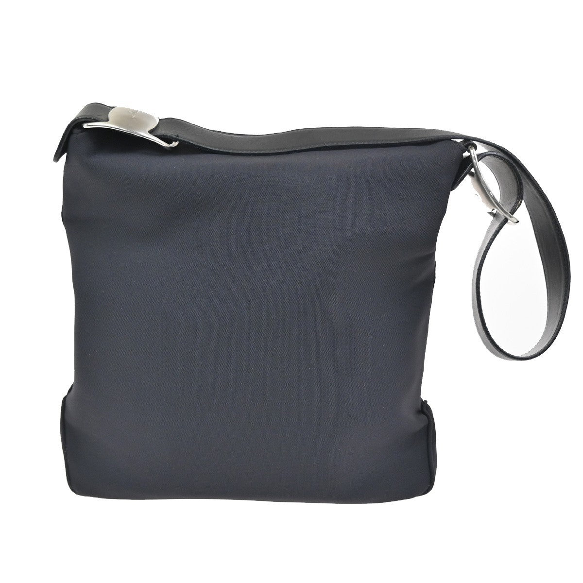 Salvatore Ferragamo Vara Shoulder Bag Nylon Black Nylon Shoulder Bag Bag (Pre-Owned)